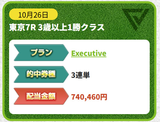 ターフビジョン 的中実績