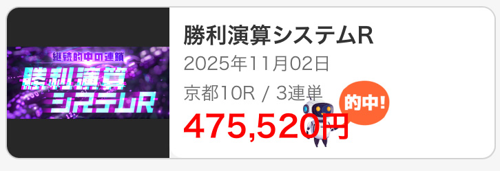 えーあいNEO 的中実績