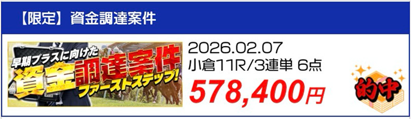 ラクショーPLUS 的中実績