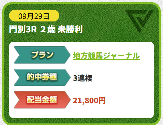 ターフビジョン 的中実績