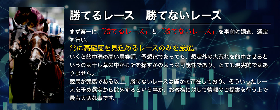 徹底した馬券戦略