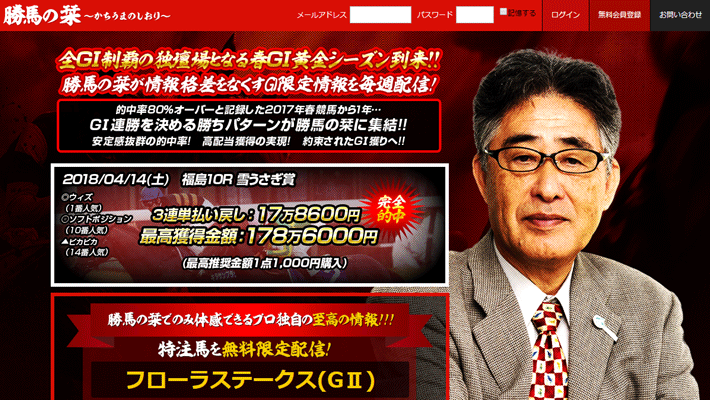 競馬予想サイト勝馬の栞