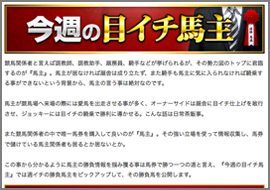 オーナーザイドが勝負態勢｢今週の目イチ馬主｣