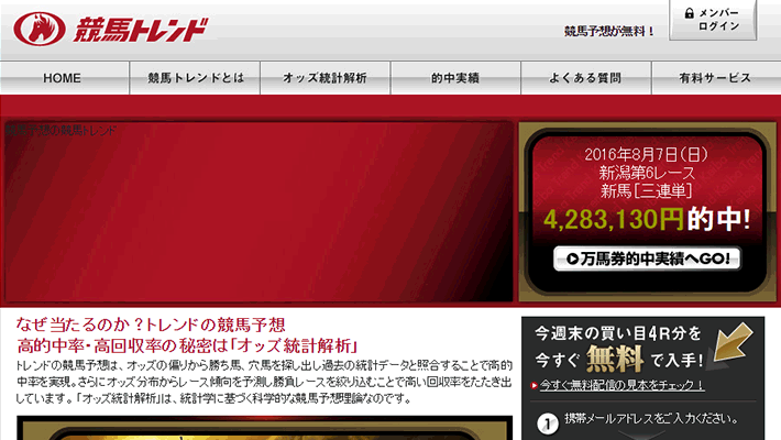 競馬予想サイト競馬トレンド