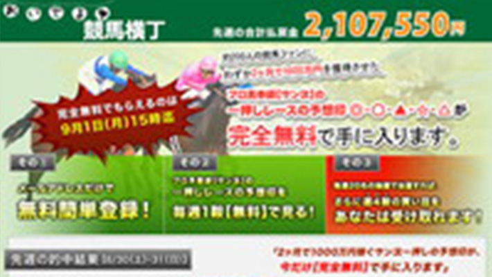 競馬予想サイト 競馬横丁