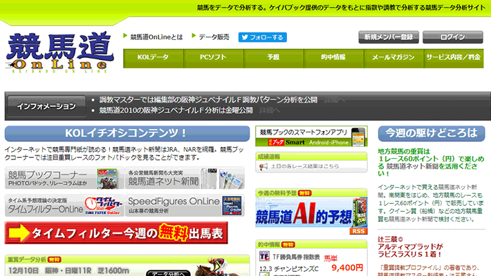 競馬予想サイト競馬道オンライン