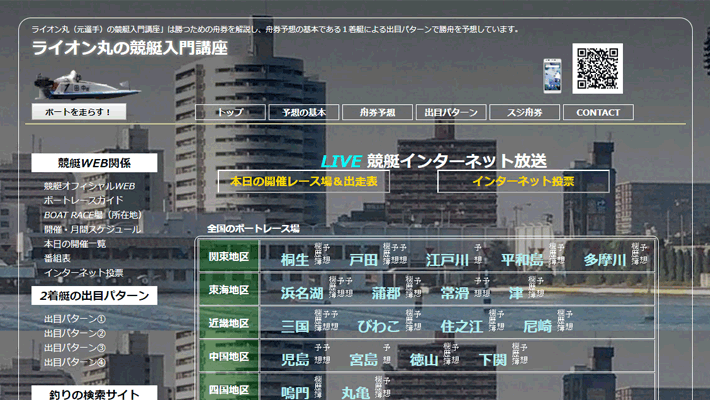 競艇・ボートレス予想サイトライオン丸の競艇入門講座