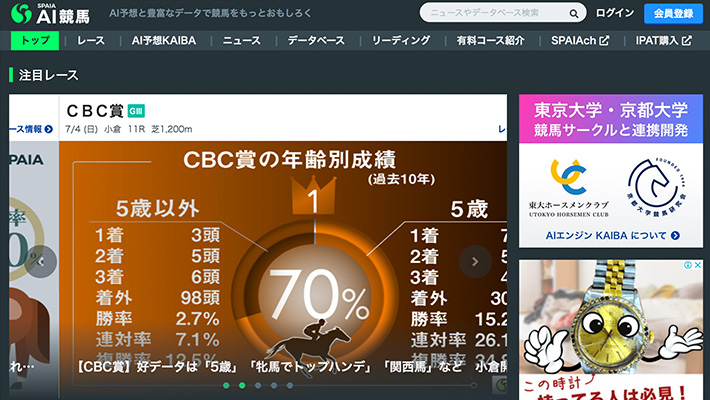 競馬予想サイトSPAIA AI競馬