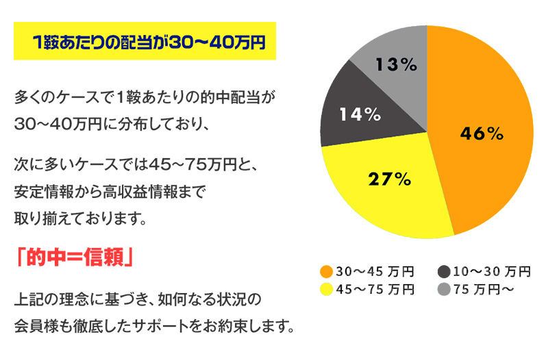 競馬情報の的中分布